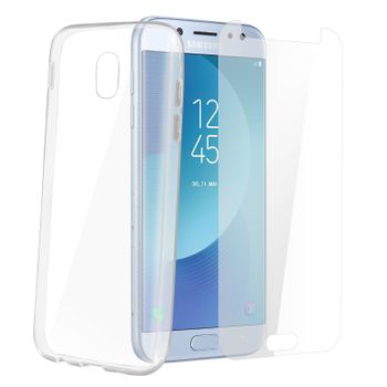 Carcasa Trasera + Cristal Templado Transparente Samsung Galaxy J7 2017