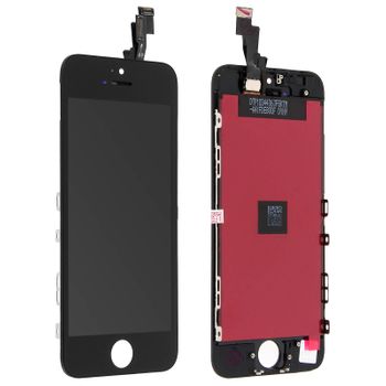 Pantalla Lcd Iphone Se / 5s + Pantalla De Vidrio Kit Compatible – Negro