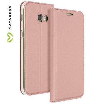 Funda Samsung Galaxy A3 2017 Funda Libro Billetera Función Soporte – Rosa