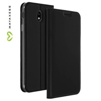 Funda Samsung Galaxy J7 2017 Funda Libro Billetera Función Soporte - Negro