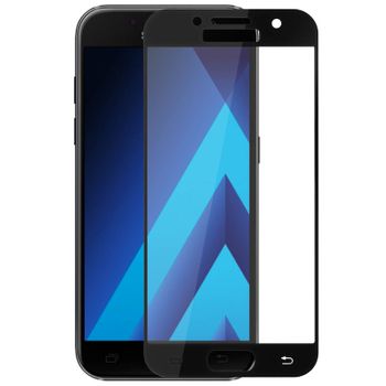 Protector De Pantalla Galaxy A3 2017 Cristal Templado Dureza 9h – Borde Negro