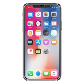 Comprar Cristal Templado para iPhone X / Xs Protector de Pantalla  Transparente borde Silicona