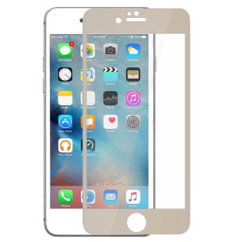 Protector De Pantalla Iphone 7 , Iphone 8 Cristal Templado Dureza 9h -  Borde Oro con Ofertas en Carrefour