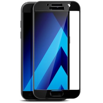 Protector De Pantalla Galaxy A3 2017 Cristal Templado Dureza 9h – Borde Negro