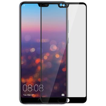 Protector De Pantalla De Cristal Templado Para Huawei P20 Antigrietas – Negro