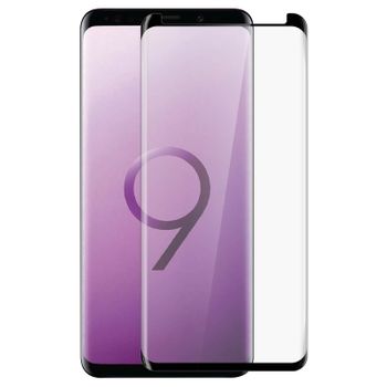 Protector Galaxy S9 Cristal Templado 5d Full Cover Bordes Curvos Y Negros