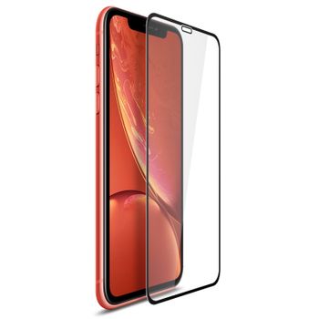 Protector De Pantalla Iphone Xr De Cristal Templado Dureza 9h Contornos Negros