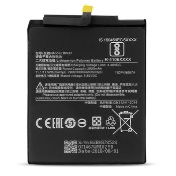 Batería Interna Xiaomi Redmi 6a Modelo Bn37 3000 Mah