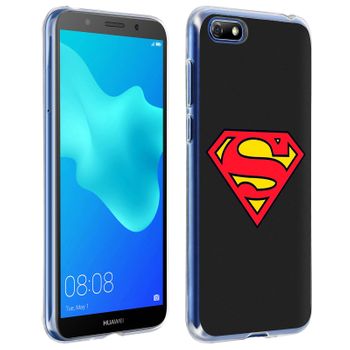 Carcasa Huawei Y5 2018 / Honor 7s Logo Superman Silicona Dc Comics