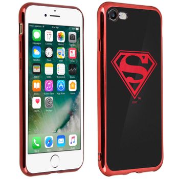 Carcasa Iphone 7 / 8 Logo Superman Silicona Dc Comics