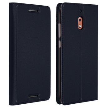 Funda Nokia 2.1 Cartera F. Soporte Y Cierre Magnético Dux Ducis Azul Oscuro