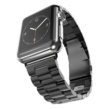 Correa Apple Watch 42 / 44 Mm De Acero Inoxidable – Negra