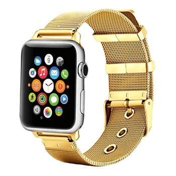 Correa Para Apple Watch 38 Y 40 Mm Milanés De Acero Inoxidable – Oro