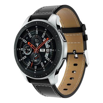 Correa Samsung Galaxy Watch 46 Mm De Piel Auténtica – Negra