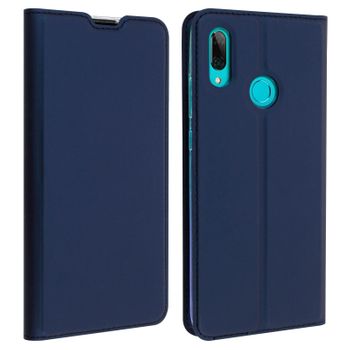 Funda Huawei P Smart 2019 / Honor 10 Lite Billetera Cierre Magnético Azul Osc