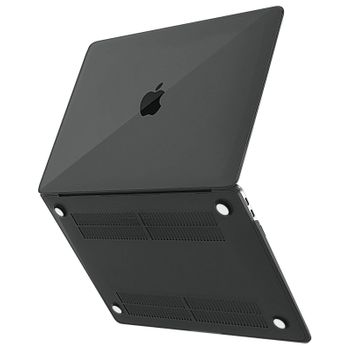 Funda Protectora Negra De Policarbonato Para Macbook Air 13 2020 / 2019 / 2018