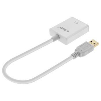 Cable Usb 3.0 A Hdmi Hembra Adaptador De Vídeo Full Hd Plata - Linq