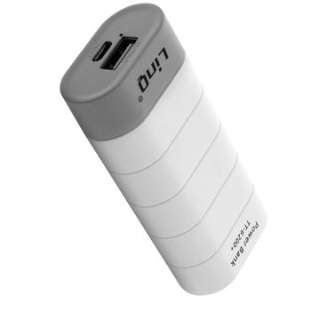 Powerbank 6000 Mah Y Cables Lightning, Micro-usb Y Usb-c - Linq Blanco Y Gris