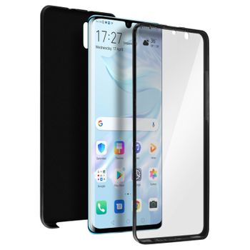 Carcasa Huawei P30 Pro 360ª Silicona + Trasera Policarbonato – Negro