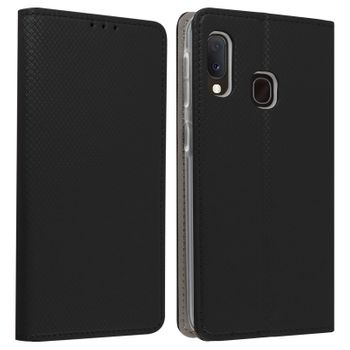 Funda Samsung Galaxy A20e Cartera Con Cierre Magnético Y F. Soporte – Negro