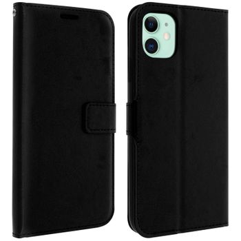 Funda Cartera Vintage F. Soporte Para Iphone 11 – Negro