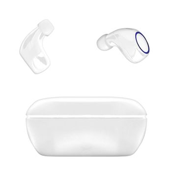 Auriculares Bluetooth Con Estuche De Carga Touch Control 4h - Blanco