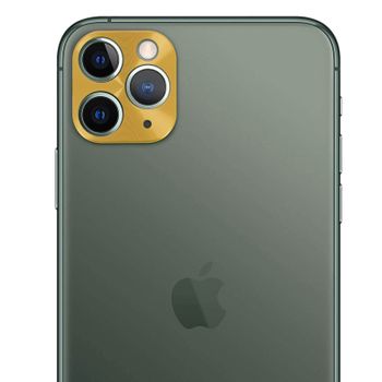Lente Protectora Cámara Iphone 11 Pro Y Pro Max Efecto Metal - Dorado