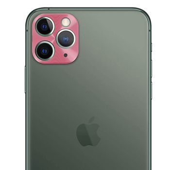 Lente Protectora Cámara Iphone 11 Pro Y Pro Max Efecto Metal - Rosa