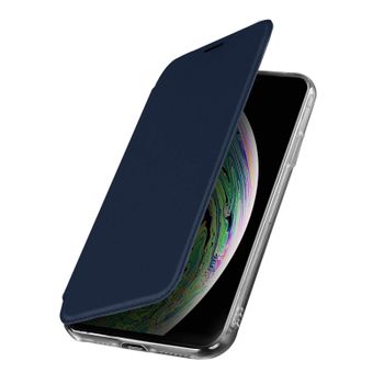 Funda Con Espejo Para Iphone Xs Max - Azul Oscuro