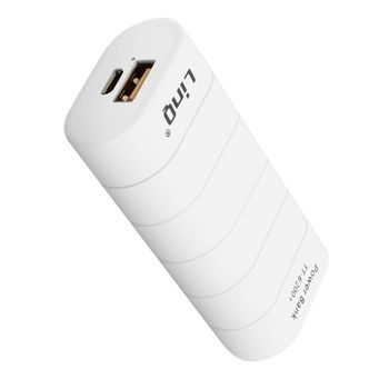 Powerbank 6000 Mah Y Cables Lightning, Micro-usb Y Usb-c - Linq Blanco