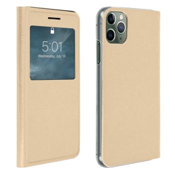 Funda Protectora Iphone 11 Pro Max Con Gran Ventana – Oro