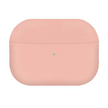 Funda Protectora De Silicona Mate Para Airpods Pro Compatible Carga Qi - Rosa