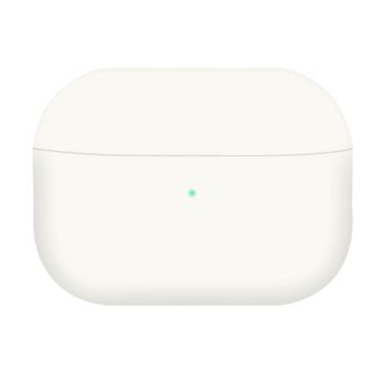 Funda Protectora De Silicona Mate Para Airpods Pro / Pro 2 Compatible Qi Blanco