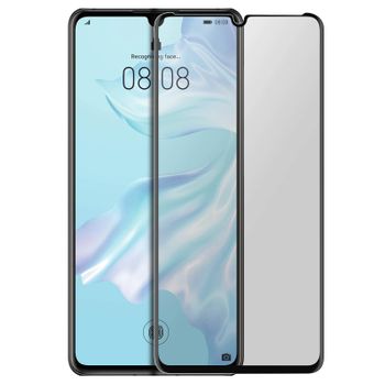 Cristal Templado 9h Biselado Para Huawei P30 Pro – Marco Negro