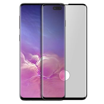 Cristal Templado 9h Biselado Para Samsung Galaxy S10 Plus – Marco Negro