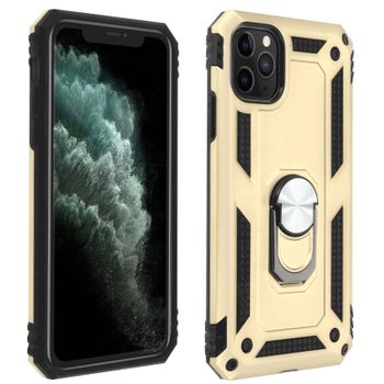 Carcasa Iphone 11 Pro Max Con Anillo-soporte Magnético – Dorado