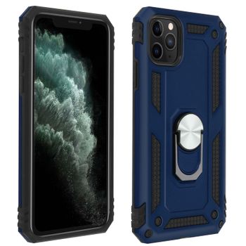 Carcasa Iphone 11 Pro Max Con Anillo-soporte Magnético – Azul Oscuro
