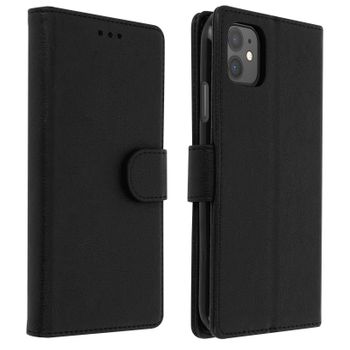 Funda Iphone 11 Libro Billetera F. Soporte – Negro