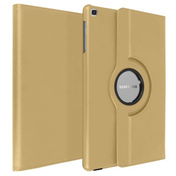 Funda Libro Samsung Galaxy Tab A 10.1 2019 Gira 360º F. Soporte – Dorado