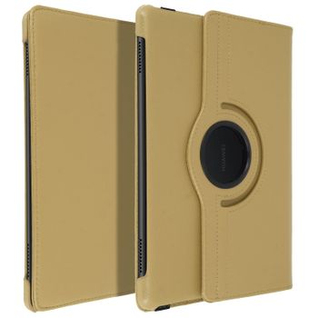 Funda Libro Huawei Mediapad T5 10'' Gira 360º F. Soporte – Dorado