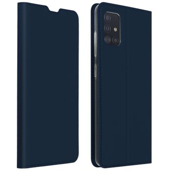 Funda Samsung Galaxy A51 Cartera Cierre Magnético Y Soporte – Azul Oscuro