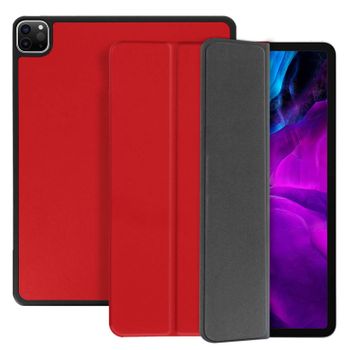 Funda Apple Ipad Pro 12.9 2020 /2018 / 2021 – F. Soporte Vídeo/teclado – Rojo