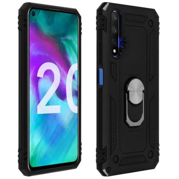 Carcasa Honor 20 , Huawei Nova 5t Con Anillo-soporte Magnético – Negro