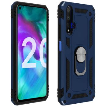 Carcasa Honor 20, Huawei Nova 5t Con Anillo-soporte Magnético – Azul Oscuro