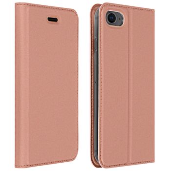 Funda Iphone 7 / 8 / Se 2020 Cartera Cierre Y F.soporte – Oro Rosa