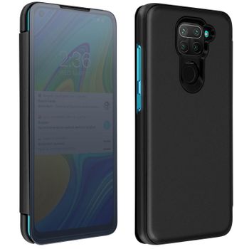 Funda Xiaomi Redmi Note 9 Efecto Espejo Translúcida F.soporte - Negro