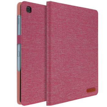 Funda Soporte De Tela Para Samsung Galaxy Tab S6 Lite - Rosa