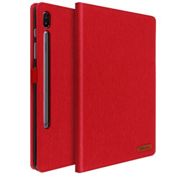 Funda Soporte De Tela Para Samsung Galaxy Tab S6 10.5 - Rojo