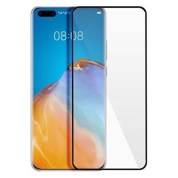 Cristal Templado 9h Para Huawei P40 – Marco Negro