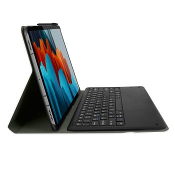 Teclado Bluetooth Galaxy Tab S7 11.0 Qwerty + Funda Con Soporte 4h - Negro